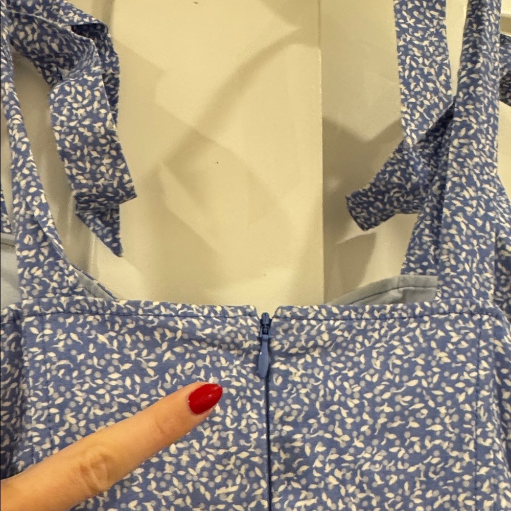 Johnathan Simkhai Georgia Bustier Midi Dress, $495 Retail, Blue Floral, Small - Picture 8 of 8